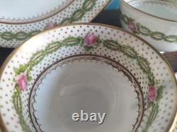 George Jones Crescent China Tea Set Hand Painted 19th Century Exclusive Design