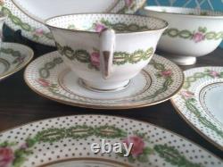 George Jones Crescent China Tea Set Hand Painted 19th Century Exclusive Design