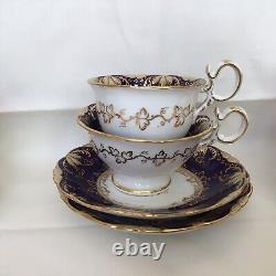 Georgian C1800-1820 English Coalport Tea & Coffee Set 4 Pieces, Pattern No 4796#