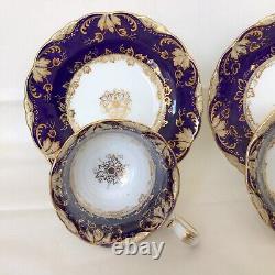 Georgian C1800-1820 English Coalport Tea & Coffee Set 4 Pieces, Pattern No 4796#