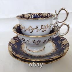 Georgian C1800-1820 English Coalport Tea & Coffee Set 4 Pieces, Pattern No 4796#