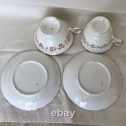 Georgian C1800-1820 English Coalport Tea & Coffee Set 4 Pieces, Pattern No 4796#