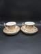 Georgian Pair Regency C1815 Possibly Spode Porcelain Cups & Saucers