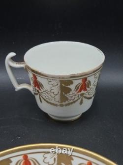 Georgian Pair Regency c1815 Possibly Spode Porcelain Cups & Saucers