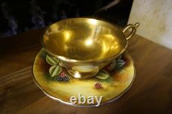 Gold Coalport Cup And Saucer