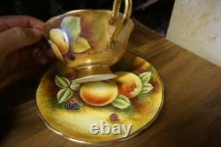 Gold Coalport Cup And Saucer