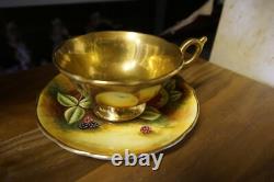 Gold Coalport Cup And Saucer