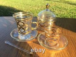 Gold & Platinum ARABIC Tea/Coffee Set