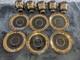 Greek Ke Demitasse Coffee Cup & Saucer Set Of 6 24k Gold Porcelain- Handmade