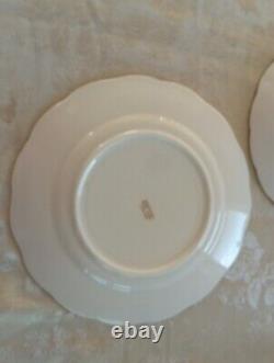Grosvenor China Teaset England HERTFORD Floral Green Gold White 21 Pieces Unused