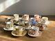 Group Of 12 Royal Crown Derby Demitasse /espresso Coffee Cups And Saucers, Rare