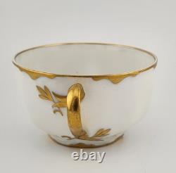 HAVILAND/LIMOGES Ranson, Gold Trim SET of SIX Cups, Saucers, Bread Plates