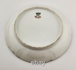 HAVILAND/LIMOGES Ranson, Gold Trim SET of SIX Cups, Saucers, Bread Plates