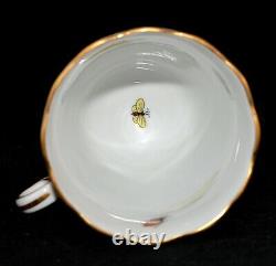 HEREND Rothschild Bird withJEWELRY HTF Trembleuse Cup & Saucer #713 RO / MOTIF 6