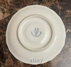 H & C Czechoslovakia Sygnatura Antique Espersso Cups Saucers Gold Trim Set of 5