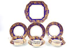Hammersley China Tea Set Bone 10pc Part Cup Saucer Side Sandwich Plate 1414
