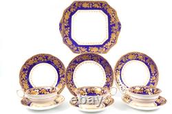 Hammersley China Tea Set Bone 10pc Part Cup Saucer Side Sandwich Plate 1414