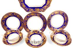 Hammersley China Tea Set Bone 10pc Part Cup Saucer Side Sandwich Plate 1414