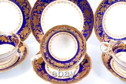 Hammersley China Tea Set Bone 10pc Part Cup Saucer Side Sandwich Plate 1414