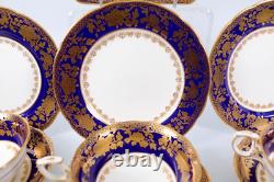 Hammersley China Tea Set Bone 10pc Part Cup Saucer Side Sandwich Plate 1414