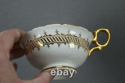 Hammersley Turquoise Enamel & Gold Bone China Tea Cup & Saucer Circa 1887-1912