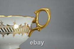 Hammersley Turquoise Enamel & Gold Bone China Tea Cup & Saucer Circa 1887-1912