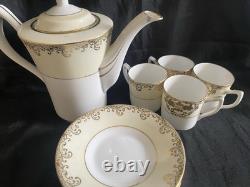 Hand Painted With 24k Gold Meito China Tea Set, Made In Japan