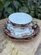 Hand-painted Nippon Porcelain Teacup And Saucer With Floral And Gold Decoration