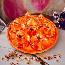Handmade Turkish Copper Coffee Set, Espresso Cups, 26 Pcs Set, Coffee cup