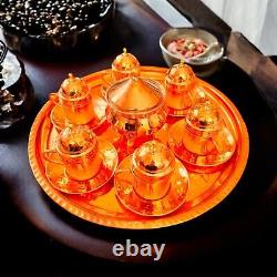 Handmade Turkish Copper Coffee Set, Espresso Cups, 26 Pcs Set, Coffee cup