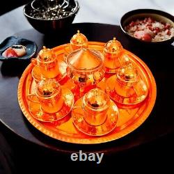 Handmade Turkish Copper Coffee Set, Espresso Cups, 26 Pcs Set, Coffee cup