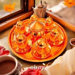 Handmade Turkish Copper Coffee Set, Espresso Cups, 26 Pcs Set, Coffee cup