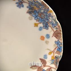 Haviland 2 Cups & Saucers Blue Florals withGold Handle Pompadour 14 Mold 1889-1896