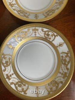 Haviland Limoges Collection Prestige Imperator 24K Gold Cups & Saucers 4 Sets