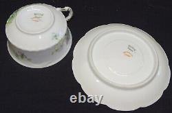 Haviland Limoges France Schleiger 46b 6 Cups & Saucers Purple withBlue #19562