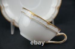 Haviland Limoges Schleiger 213 Double Gold Set 5 Cups and Saucers