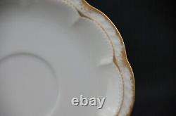 Haviland Limoges Schleiger 213 Double Gold Set 5 Cups and Saucers