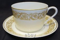 Haviland Marquise Set of 8 Cups & Saucers Gold Florentine