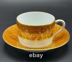 Haviland et Parlon Limogeshand panted with goldset of 5 Tea cups w saucers new