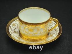 Haviland et Parlon Limogeshand panted with goldset of 5 Tea cups w saucers new