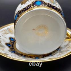 Haviland et Parlon Limogeshand panted with goldset of 5 Tea cups w saucers new