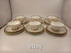 Heinrich & Co Selb Bavaria Fanny Gibler Cups Saucers Side Plates Set of 6 Trios