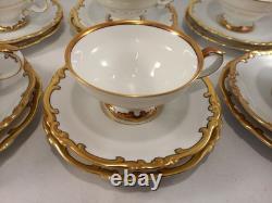 Heinrich & Co Selb Bavaria Fanny Gibler Cups Saucers Side Plates Set of 6 Trios
