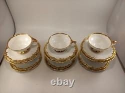 Heinrich & Co Selb Bavaria Fanny Gibler Cups Saucers Side Plates Set of 6 Trios