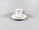 Herend, Gold & White (qh-or) Coffee Cup & Saucer, Handpainted Porcelain! (i220)