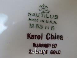 Homer Laughlin Nautilus ANTIQ China 33PcSugarCreamer 6Cups/Saucers/Plates/Bowls
