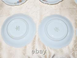 Hutschenreuther Coffee Cups + Saucers + Cake Plates Gold/Flower Decor 12 Piece