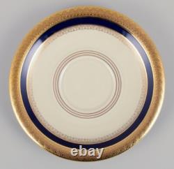 Hutschenreuther, Germany. Seven bouillon cups and saucers in porcelain