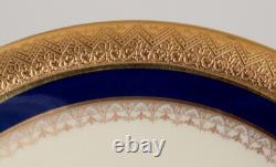 Hutschenreuther, Germany. Seven bouillon cups and saucers in porcelain