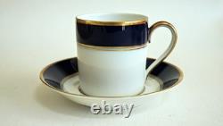 Hutschenreuther Lucrene'echt Kobalt' Demitasse Set 6 Cups & Saucers